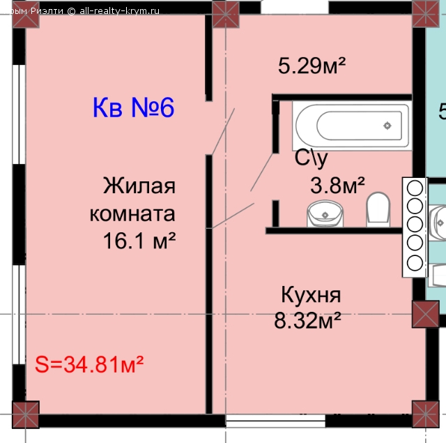 Объявления Крыма Севастополь. Продам Продажа 1-к от застройщика на этапе строительства. Документы РФ!. Цена: 25000р.