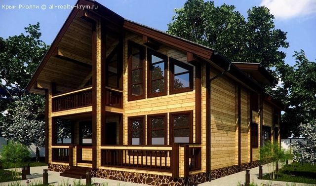 Объявления Крыма Севастополь. Продам Шикарный домик из клееного бруса. Цена: 50000р.