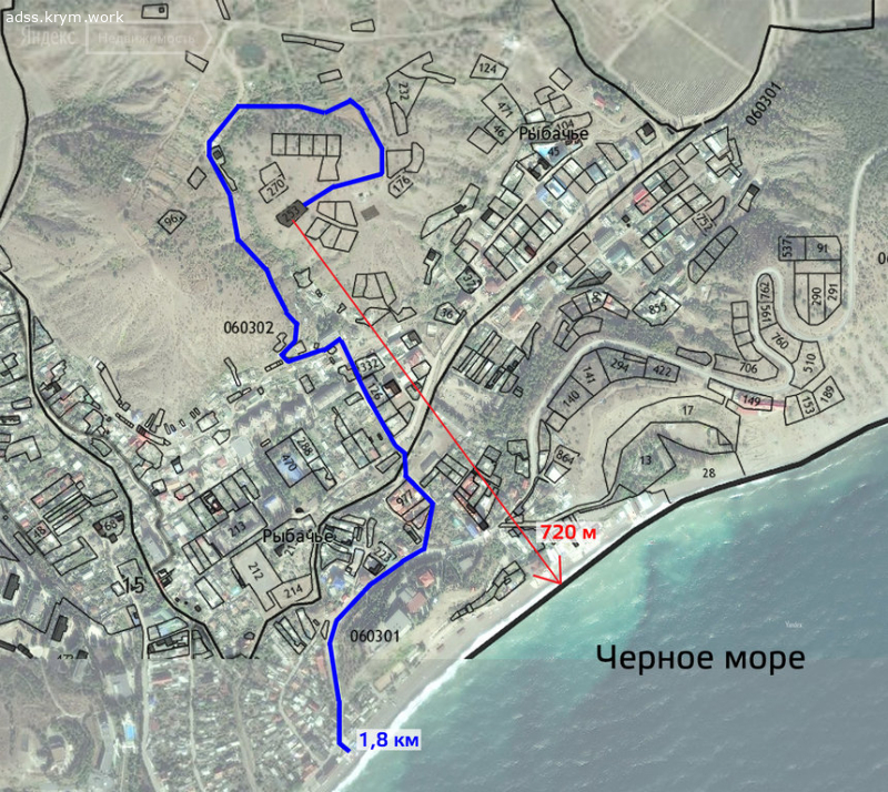 Объявления Крыма Алушта, с. Рыбачье. Продажа Участок 5 соток ИЖС. Цена: 550000р.