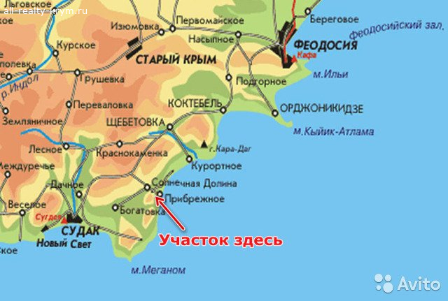 Объявления Крыма Солнечная Долина. Продажа Участок в Крыму, не далеко от моря!. Цена: 1990000р.